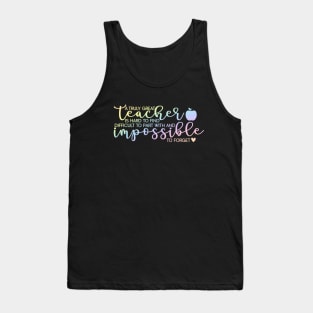 Inspiring teacher quote to motivate Tank Top